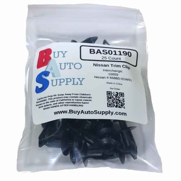 Bag of 25 Nissan Push Retainer Clips