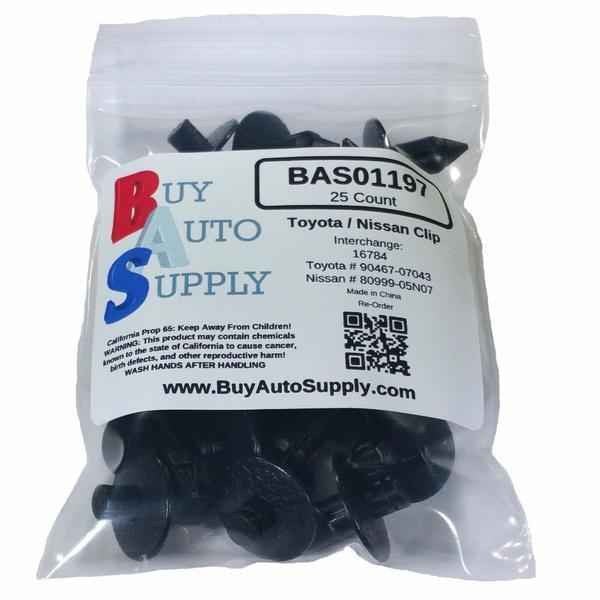 Bag of 25 Toyota / Nissan Trim Retainer Clips