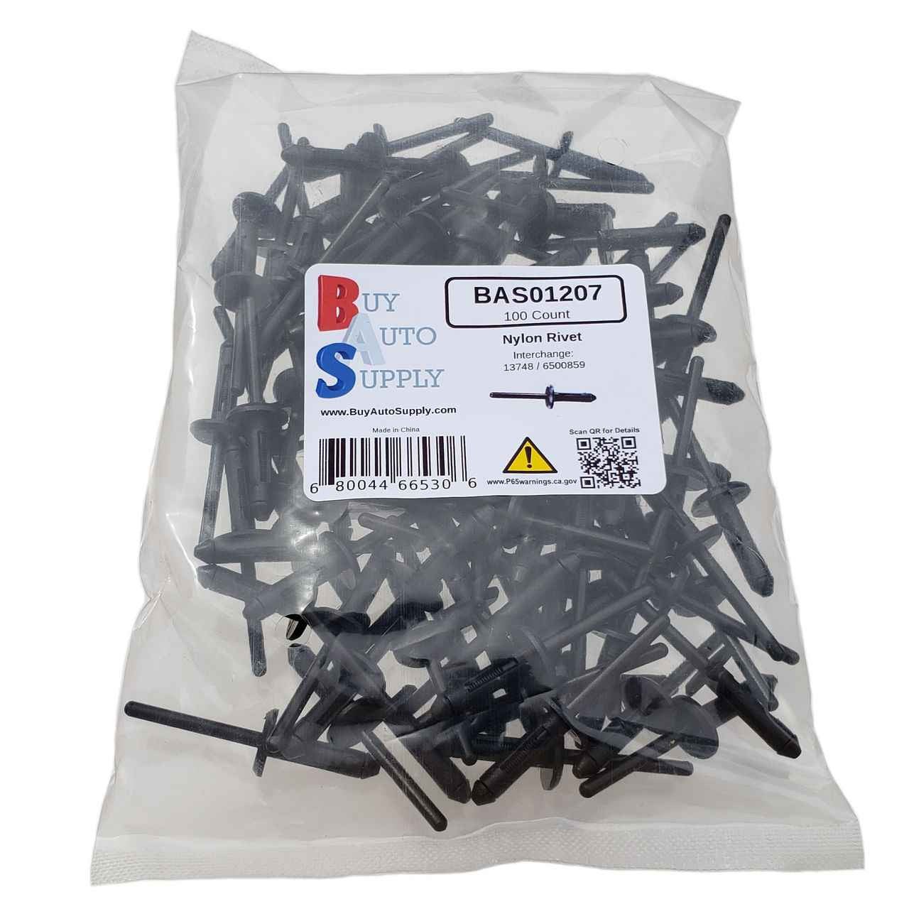 BAS01207 - Nylon Rivet (5769PK) - Buy Auto Supply - 100 Pack