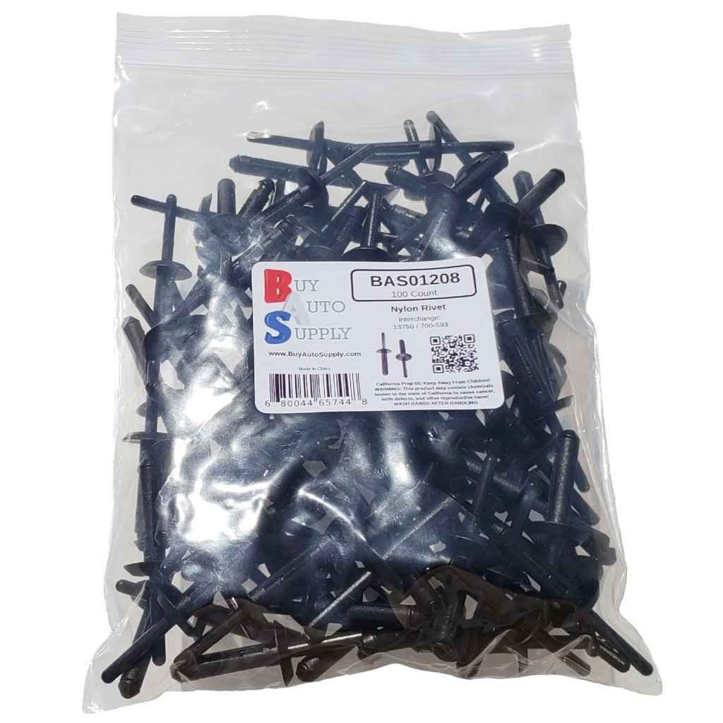 Bag of 100 Plastic Rivets