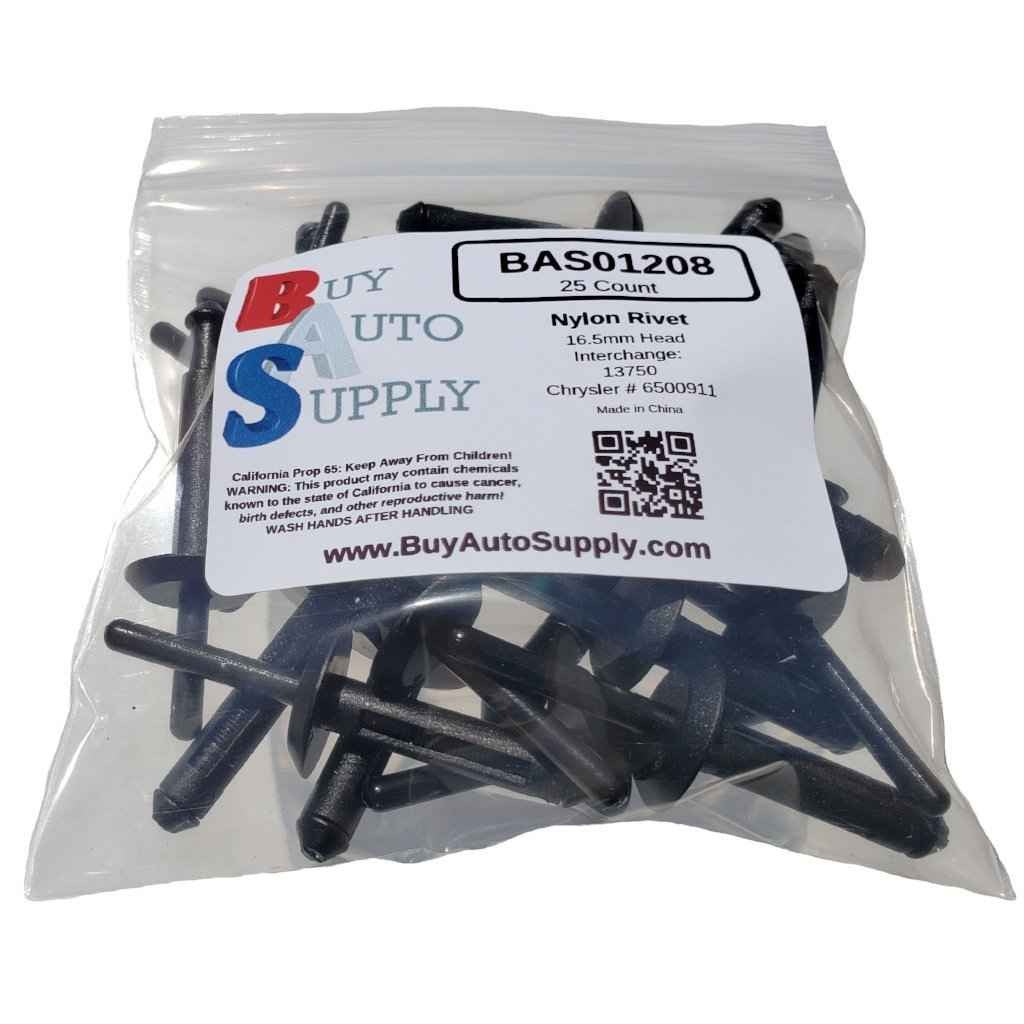 Bag of 25 Nylon Rivets