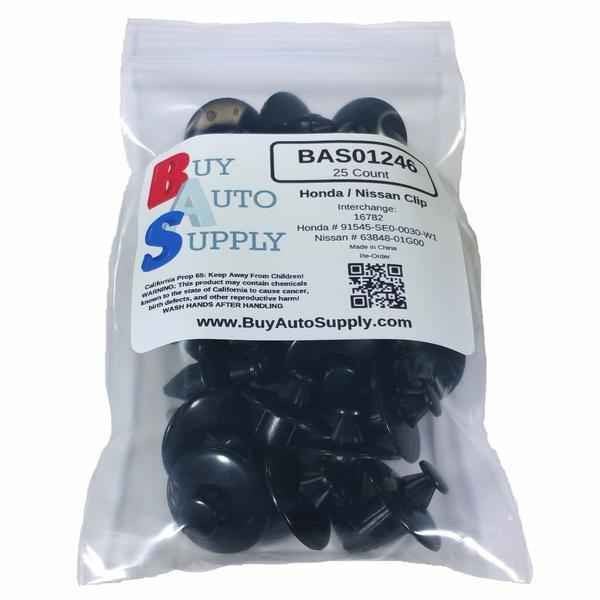 Bag of 25 Honda / Nissan Trim Push Retainer Clips