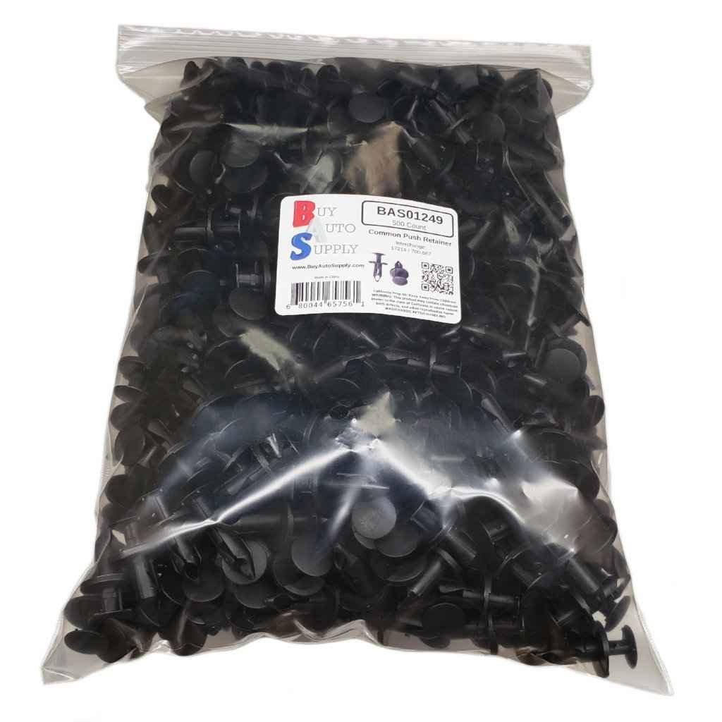8mm Push Retainer Clips 100-Pack Black Nylon Push Retainer Clips - Fits 8mm Holes, Replaces GM 21030249, Chrysler & More GM In-Car Screens & Monitors 8mm Push Retainer Clips 100-Pack Black Nylon Push Retainer Clips - Fits 8mm Holes, Replaces GM 21030249, Chrysler & More GM In-Car Screens & Monitors