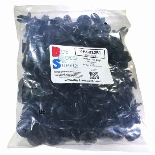 Large Bag of 100 Honda / Acura Trim Retainer Clips