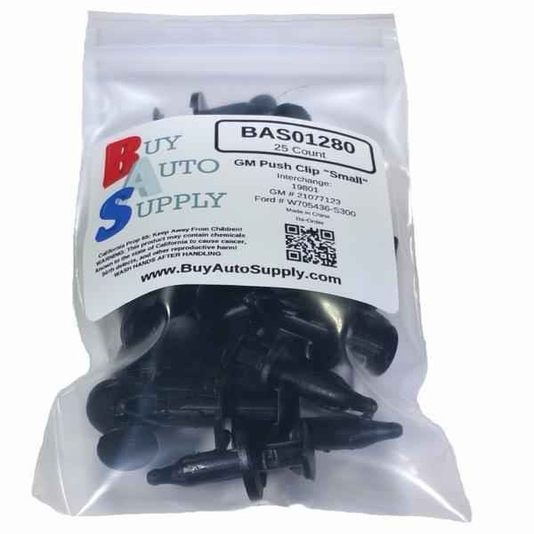 Bag of 25 Small Push Pin Retainer Clip fits GM, Ford, Chrysler
