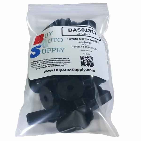 Bag of Toyota Screw Anchor - Fender Liner Grommet