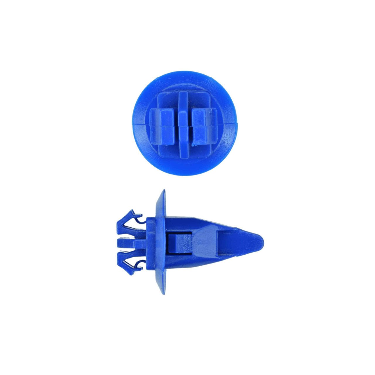 BAS01319 - Blue Toyota Flare and Trim Retainer - Interchange: Auveco 20390, Dorman 963-511, 700-667, Toyota 9090467036