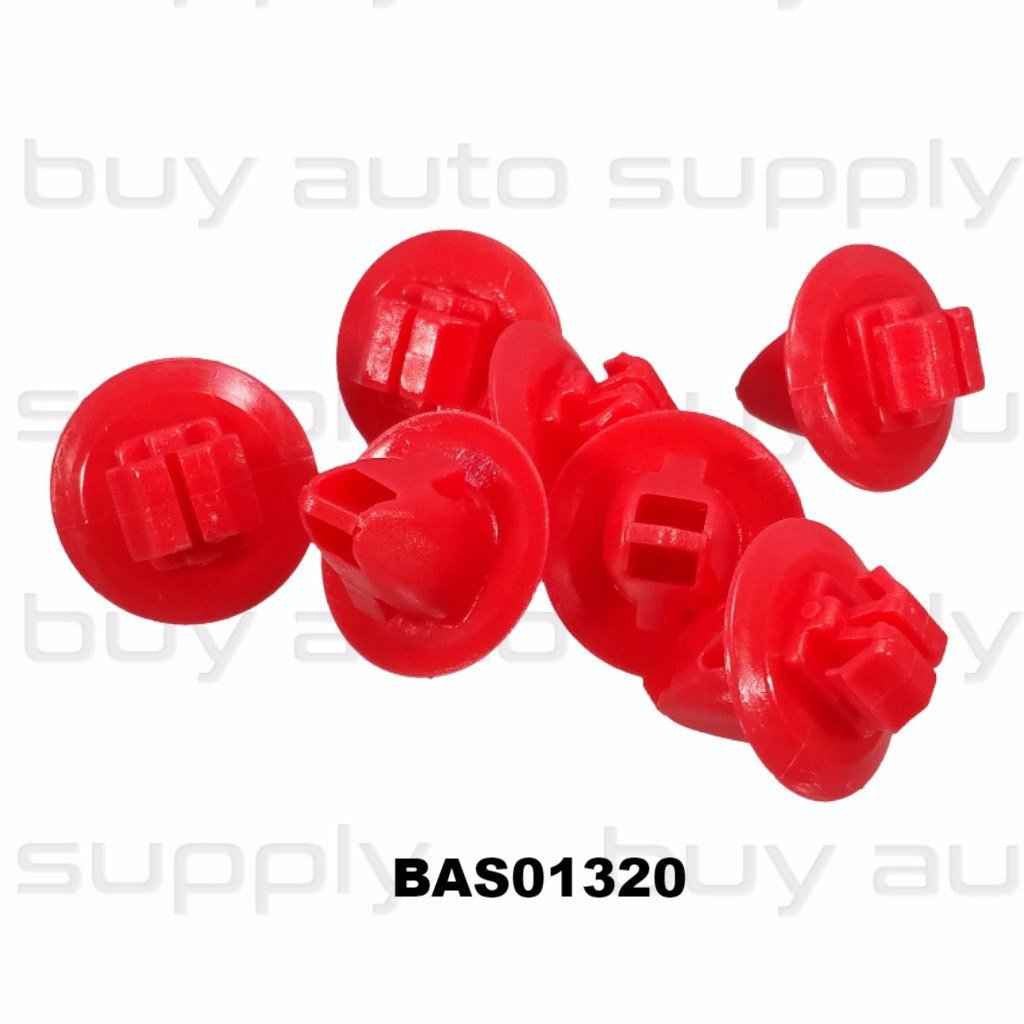 Red Toyota Flare and Trim Retainer - BAS01320 - Interchange 90904-67037, 20391, 9946, 99-8328