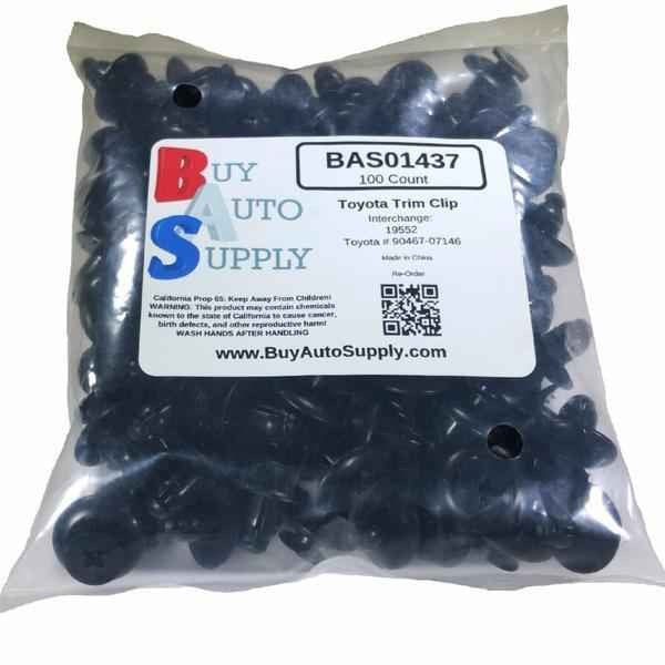 Bag of 100 Toyota Trim Retainer Clip - Interchanges: Toyota 90467-07146