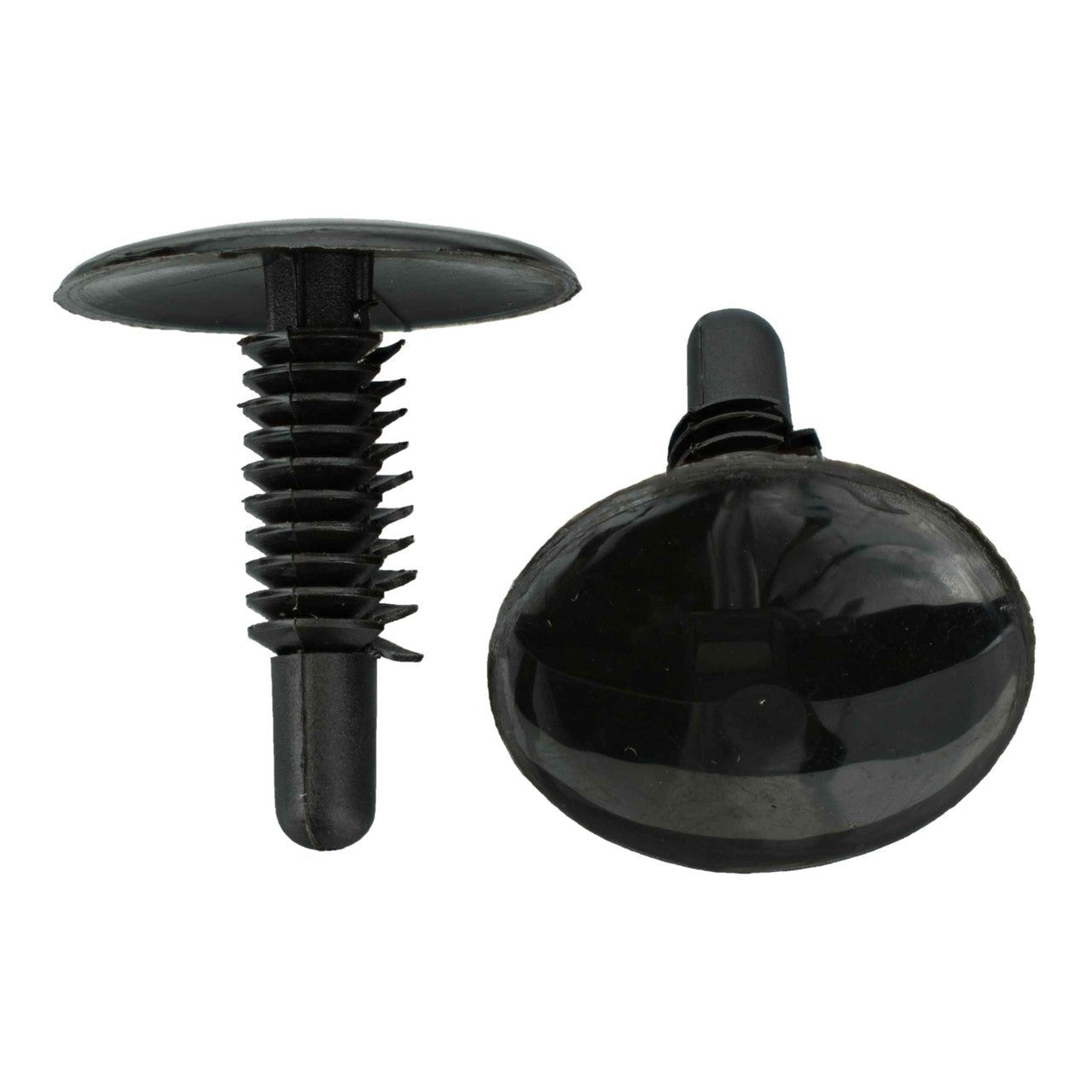 1" Head Christmas Tree Fastener - Fits 1/4" Hole - Push in Nylon Retainer - Interchanges: Ford 388930S, 391039S, Auveco 12909