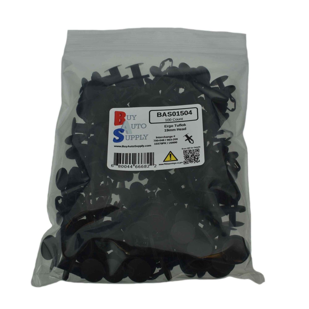 BAS01504 - GM / Chrysler Push Type Retainer - (10370PK) - Buy Auto Supply - 100 Bag