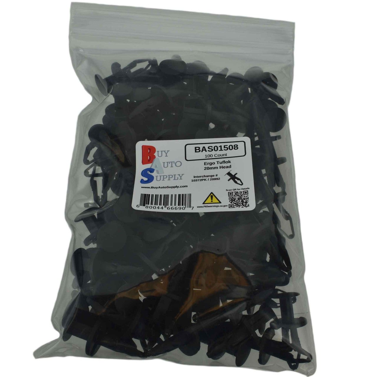 BAS01508 - GM Push Type Retainer - (10372PK) - Buy Auto Supply - 100 Bag