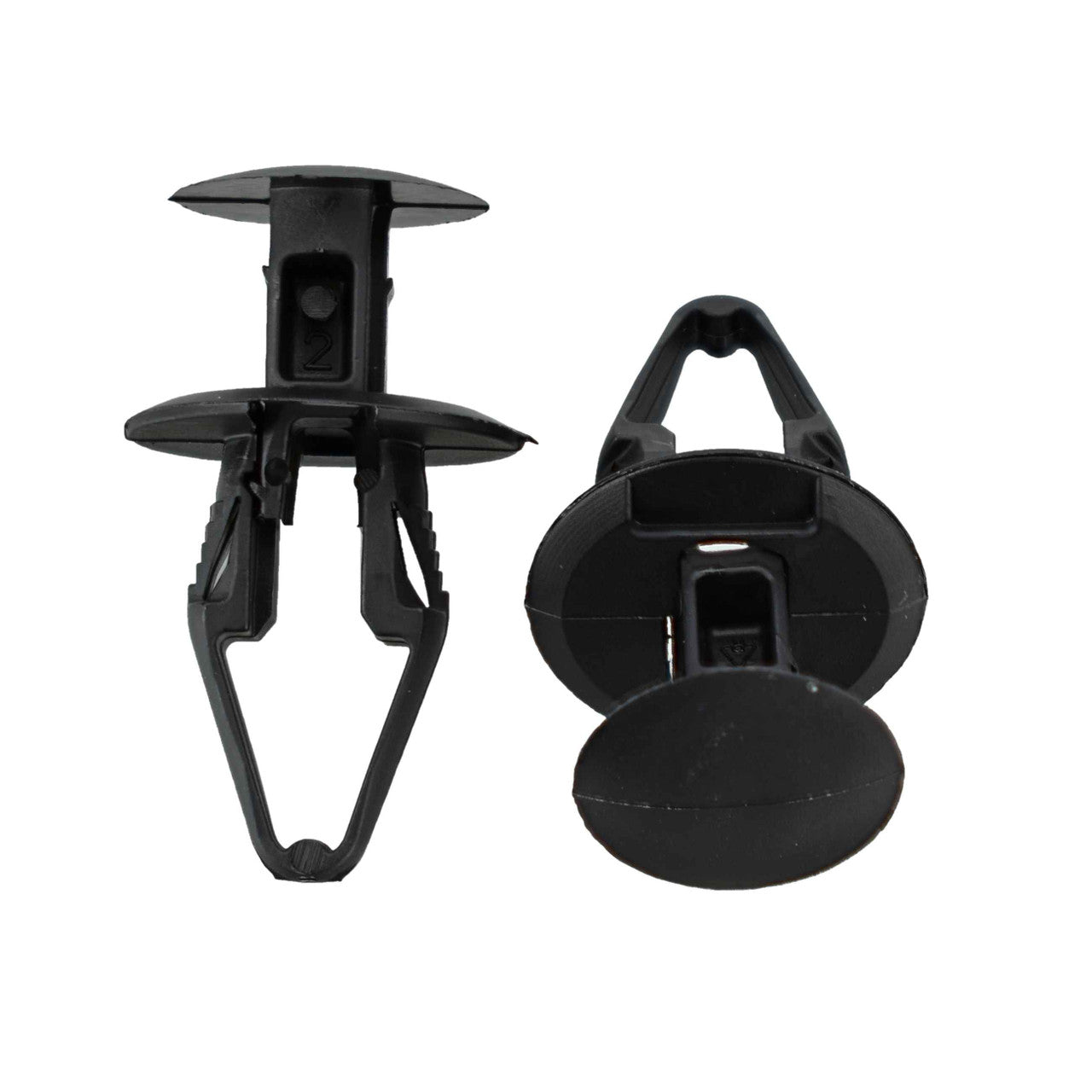 Ergo Tuflok Push in Nylon Retainer Interchanges: Dorman 961-363 / GM 11561368 / Chrysler 6508712AA / Disco 10375pk / Auveco 20888 / Car-Pak 99-8580 / W&E 3210