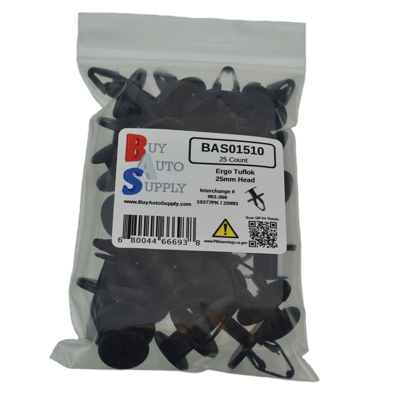 BAS01510 - GM / Ford Push Type Retainer (10377PK) - Buy Auto Supply - 25 Bag