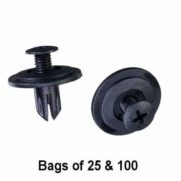 Honda Trim Push Retainer Clip - Interchange: Auveco 14698 Honda 90688SB0013, 90688SB0003