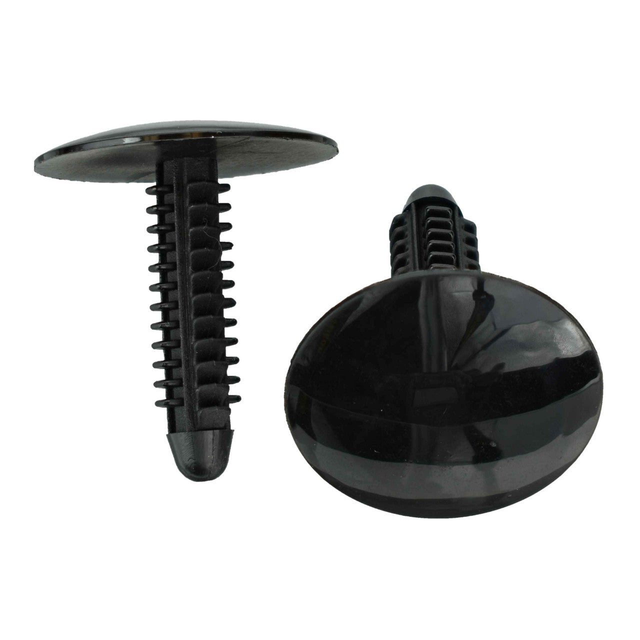 Large Head Christmas Tree Fastener - Fits 1/4" Hole - Push in Nylon Retainer - Interchanges: Chrysler 6502104, Auveco 18771