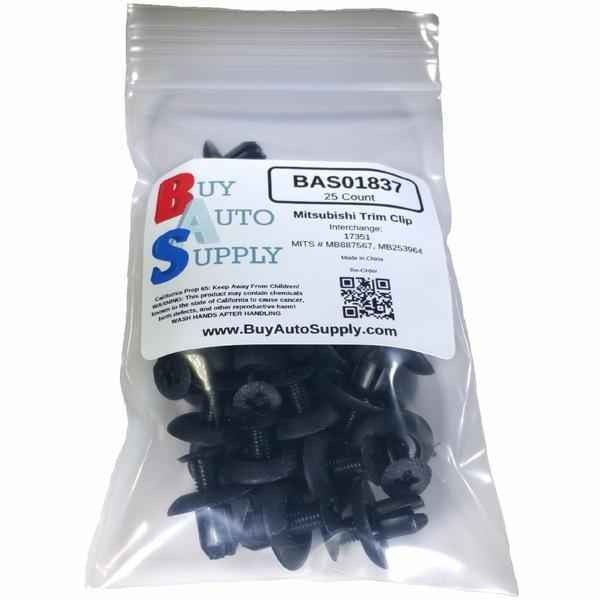 Bag of 25 Toyota / Mitsubishi Trim Retainer Clips