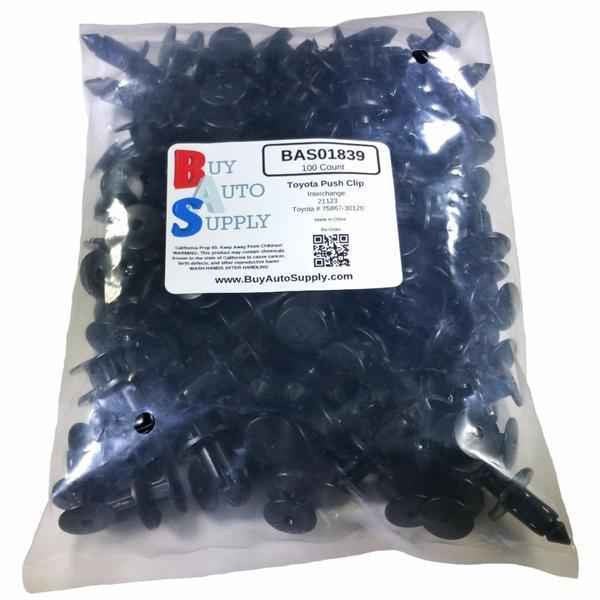 Bag of 100 Toyota / Lexus Push Retainer Clip - Interchanges: Toyota 75867-30120