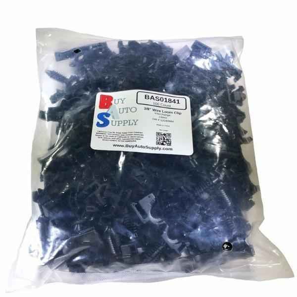 Bag of 100 Wire Loom Routing Clip 1/4 I.D - Interchanges: GM 12040984