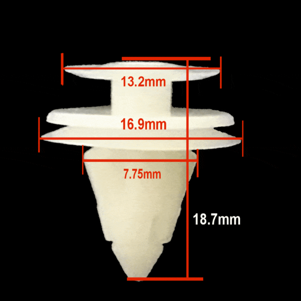 Measurements on Nissan Door Panel Retainer Clip