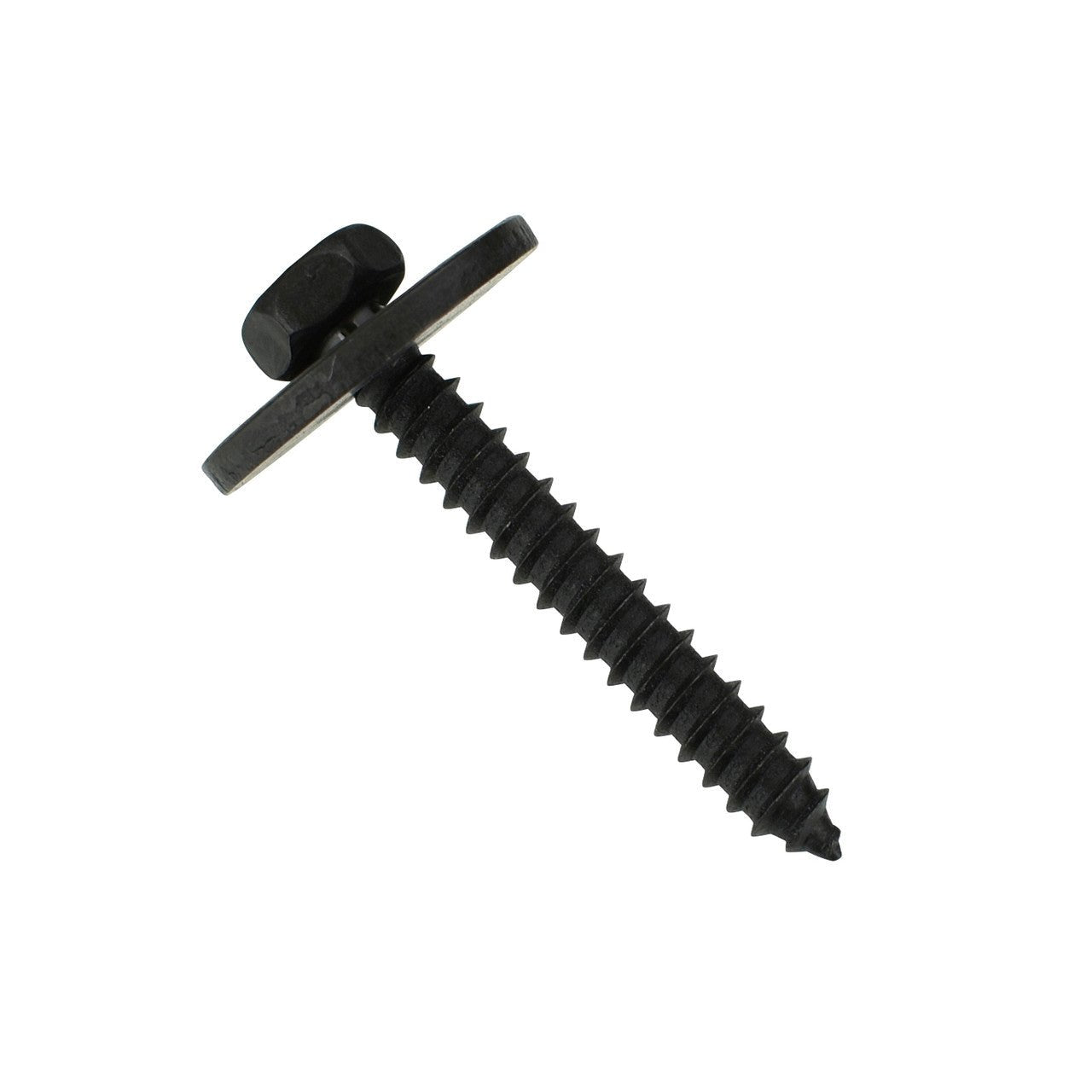 Min.　0430 BAS02569 - Black Hex Trim Screw - 4.2-1.41 x 30mm - 17mm Head