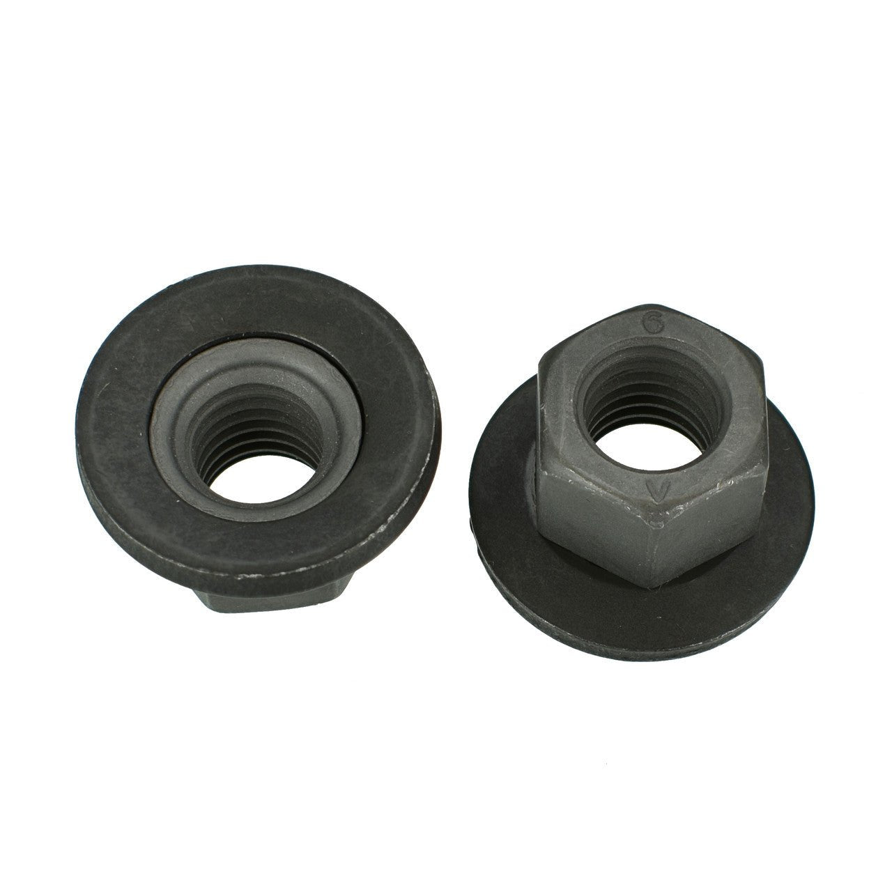 M10 Black Hex Loose Washer Nut - Interchanges: Ford N621942-S441, N621942-S301 / Disco 11909pk / Auveco 15337 / Kimball 10995
