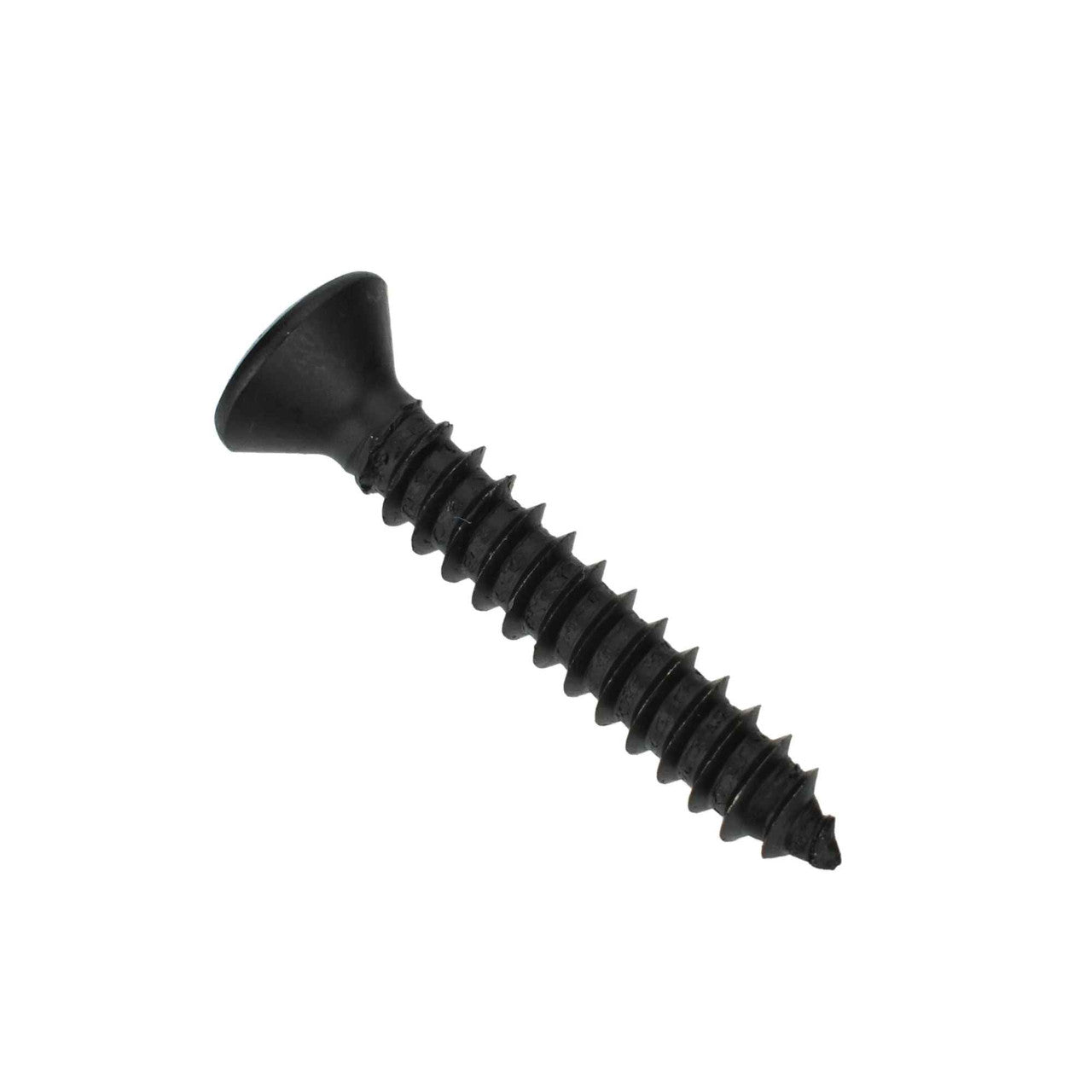 Oval Head Black Trim Screw - #8 x 1"