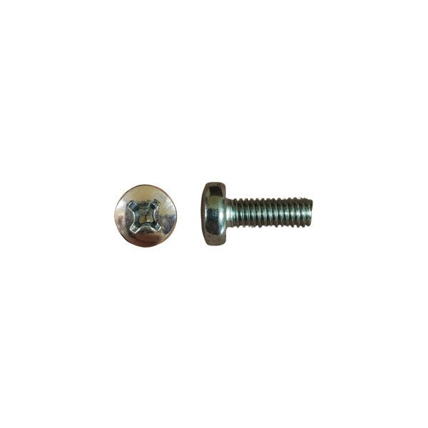 BAS02967 - Zinc License Plate Screw - M6-1.0 x 16mm (1851pk) - Buy Auto Supply - Interchanges: Auveco 15878