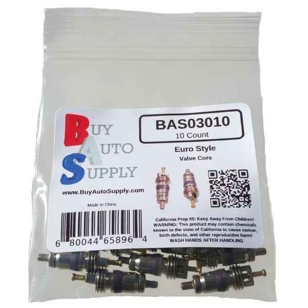 Bag of 10 Large European  A/C Schrader Cores