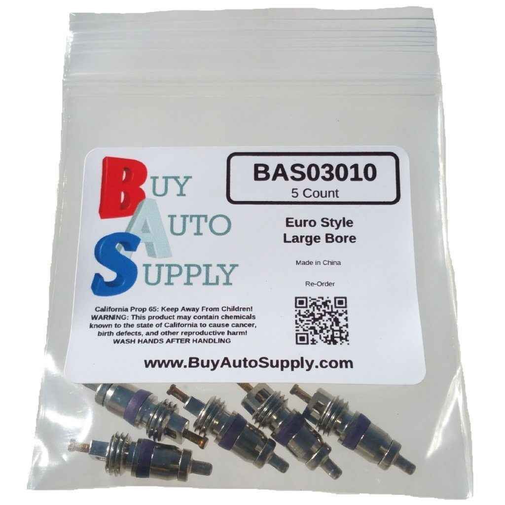 Bag of 5 Large European  A/C Schrader Valves