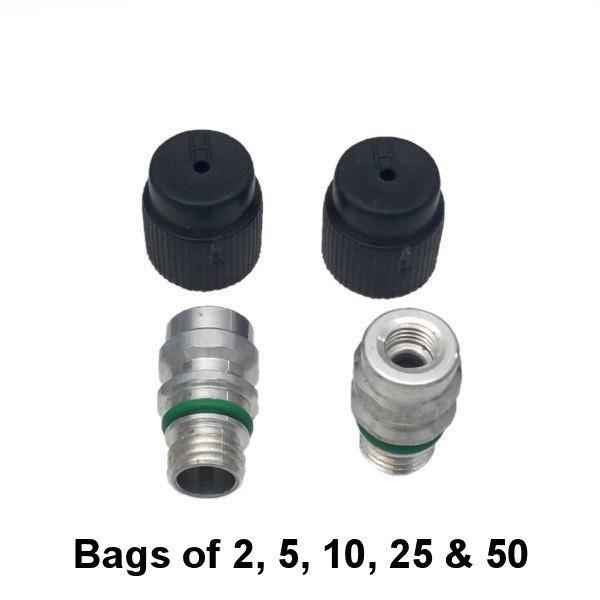 BAS03011 - Poppet Style High Side A/C Service Port