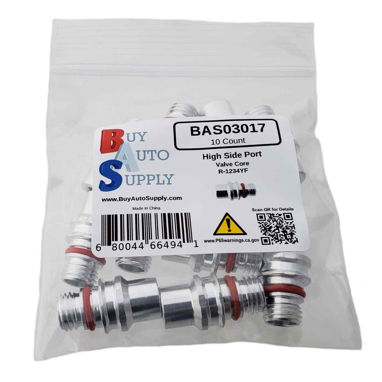 BAS03017 - 1234YF High Side Service Port Valve, Replaces: 22748614, 15-51312