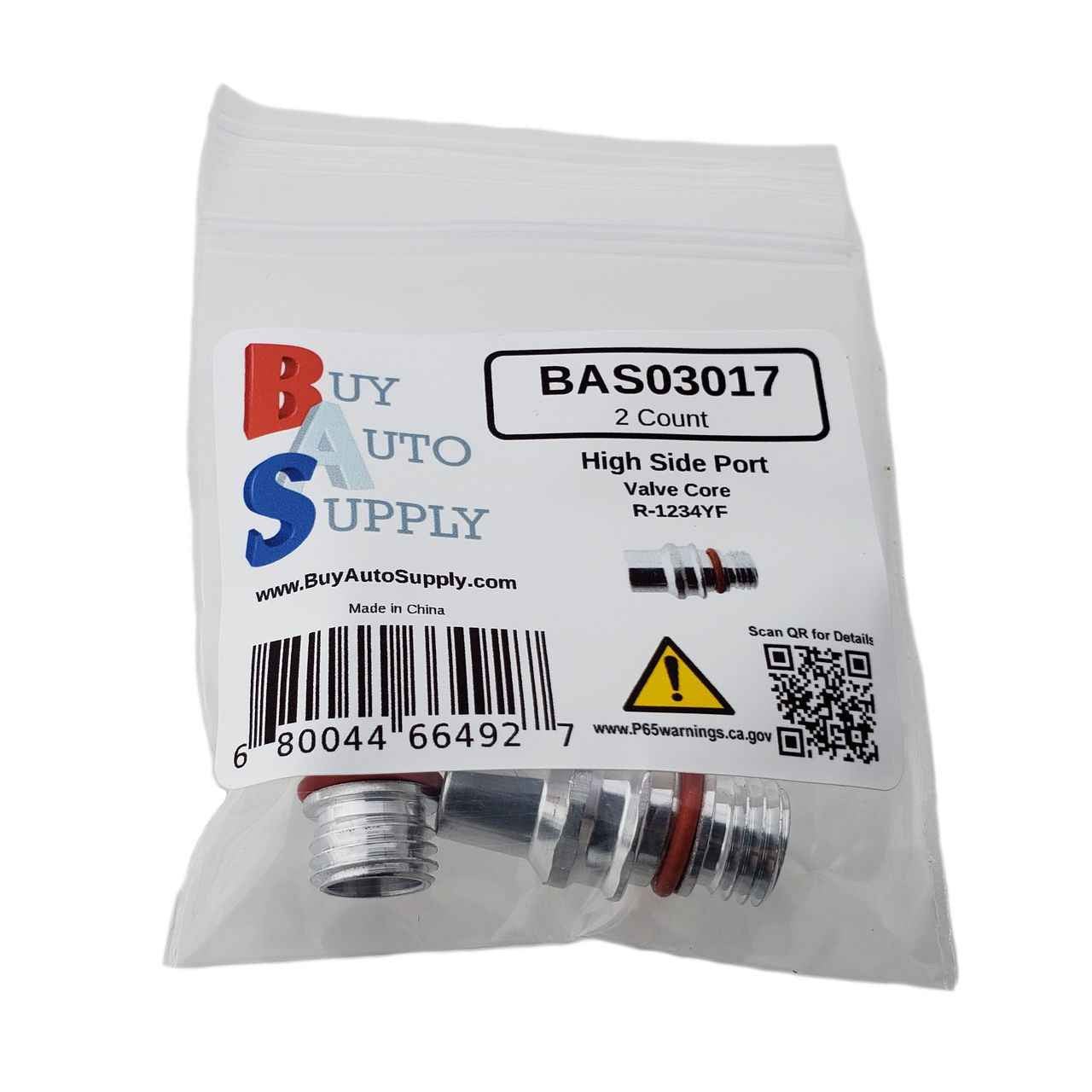 BAS03017 - 1234YF High Side Service Port Valve, Replaces: 22748614, 15-51312