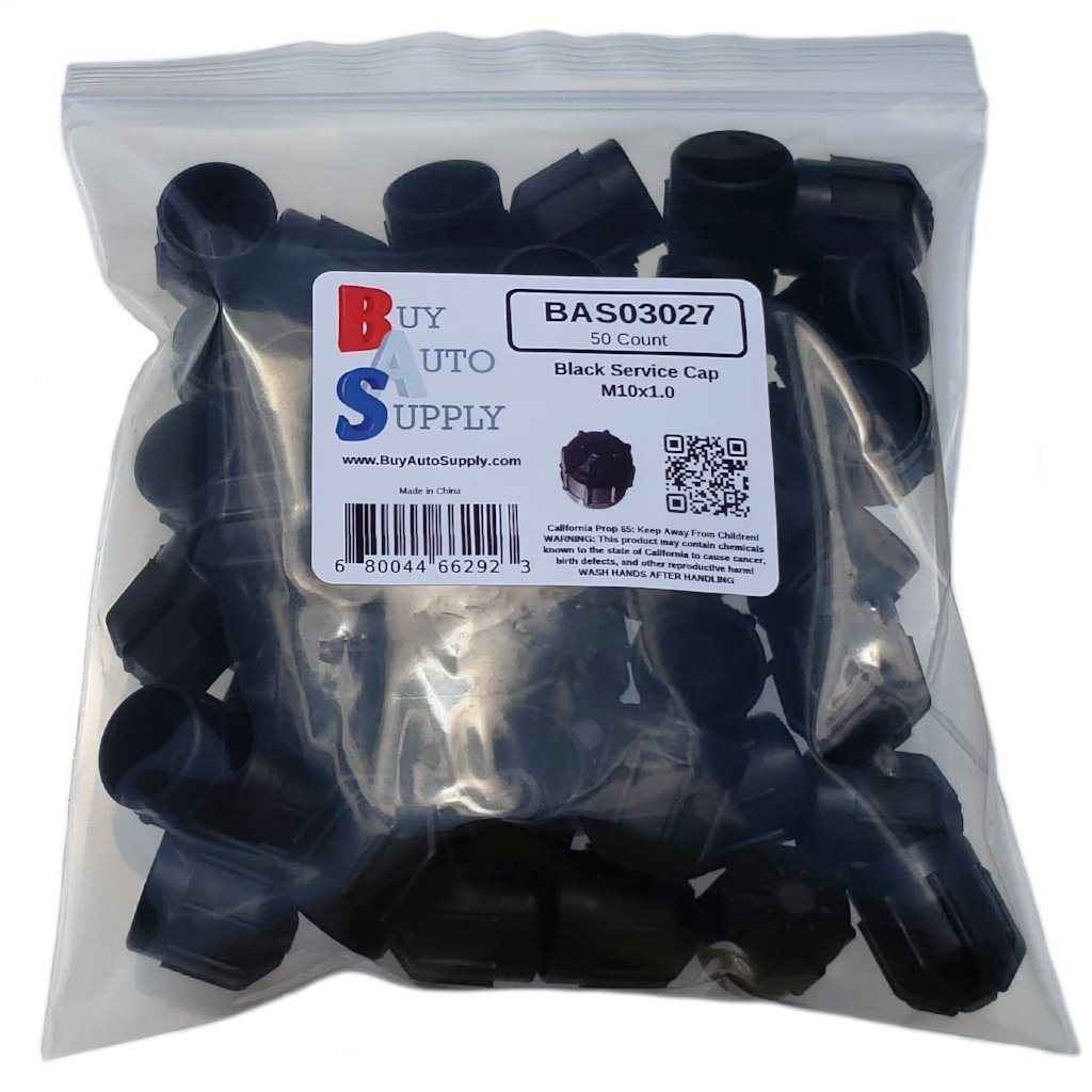 AC Service Cap - Black R134A M10 x 1.0 - Fits BMW and GM