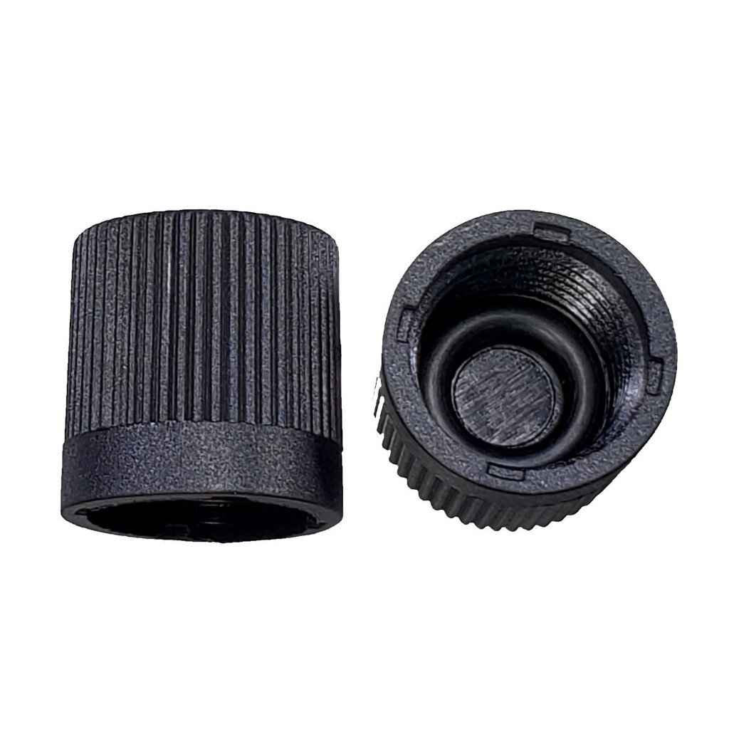 BAS03031 - A/C Service Cap - Black 1/4