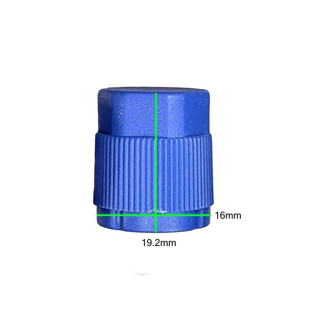 Measurements on AC Service Cap Blue Low Side M9x1.0