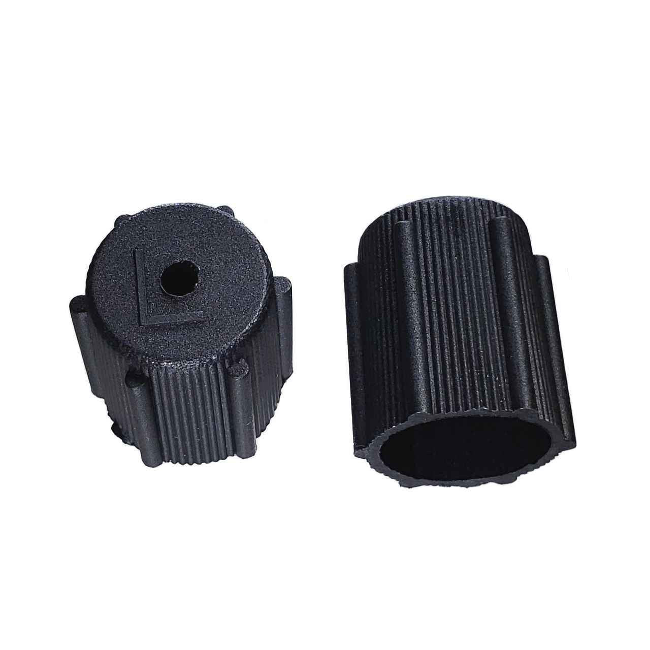 AC Service Valve Cap - Black Low Side M8x1.0 