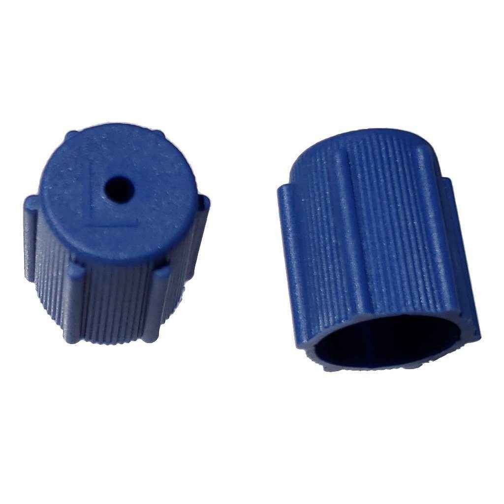 AC Service Port Cap - Blue Low Side M8x1.0 - Interchanges: MT0063, 59987