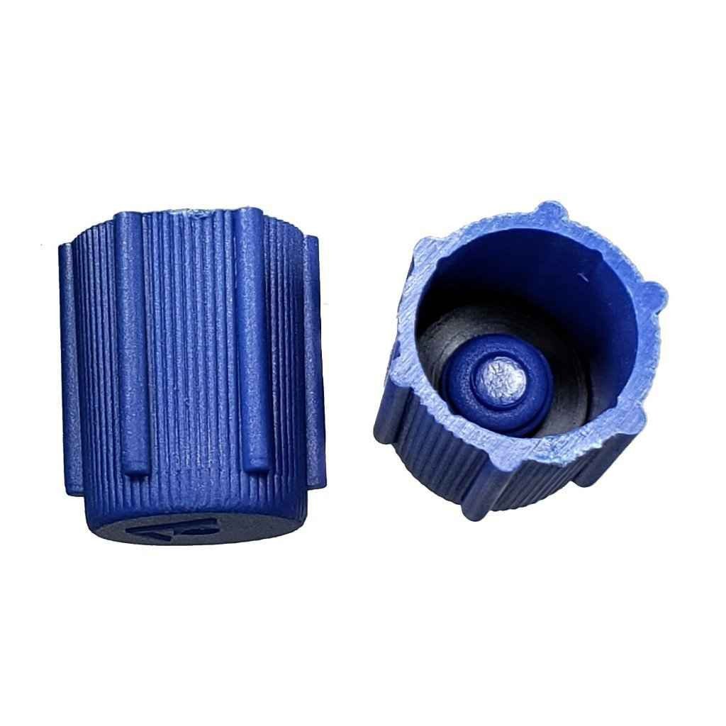 AC Service Valve Cap - Blue Low Side M8x1.0 - Interchanges: MT0063, 59987