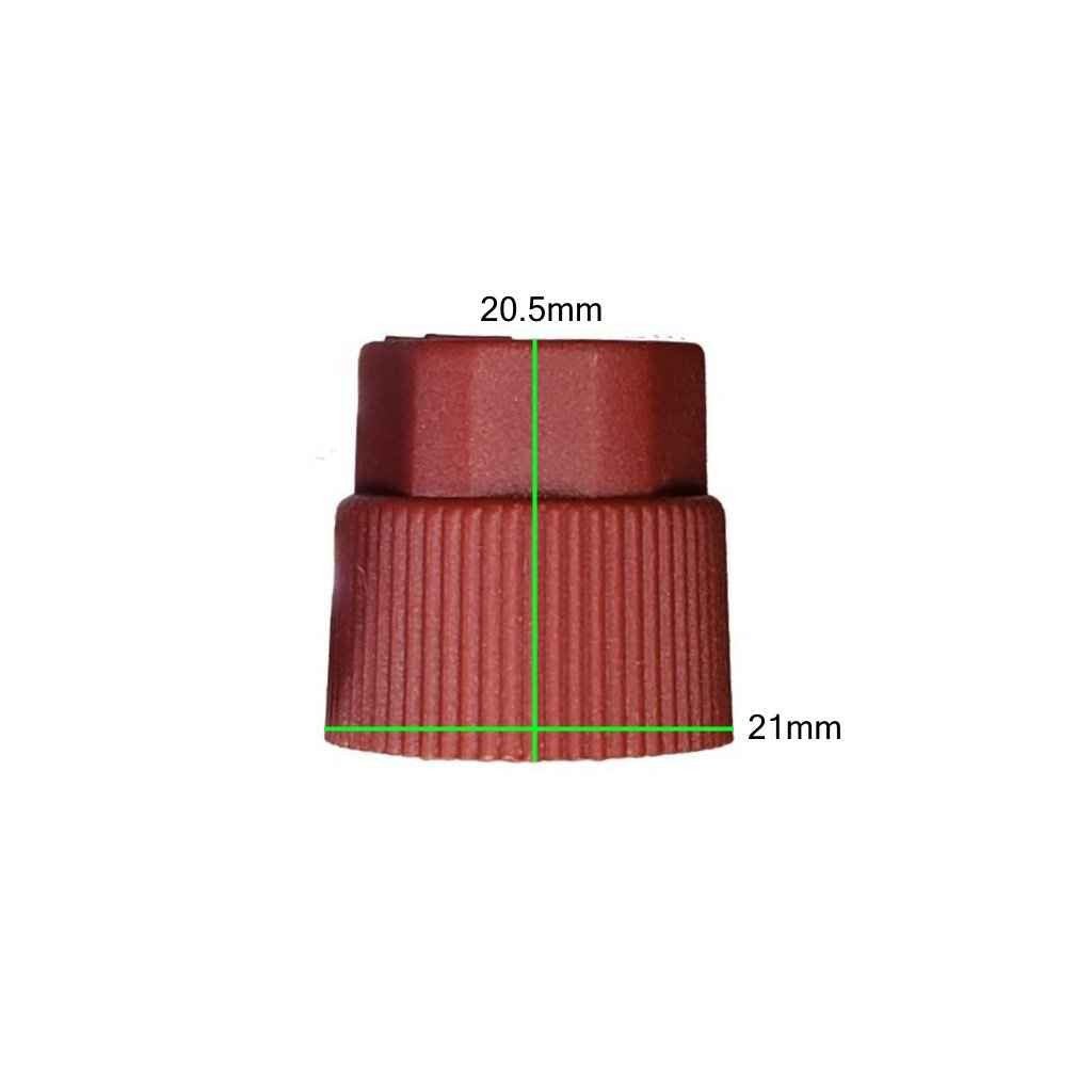 Measurements on AC Service Cap R134a - Red High Side M8x1.0