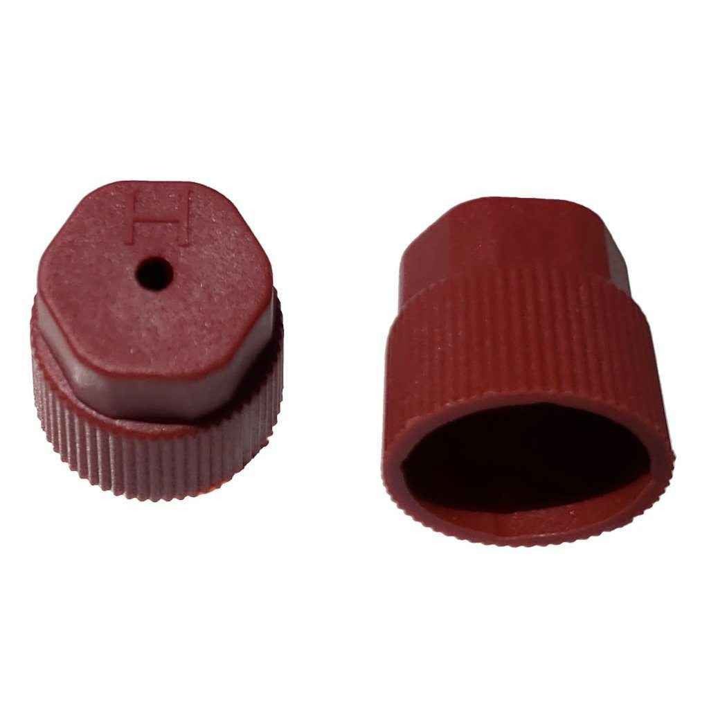 AC Service Port Cap R134a - Red High Side M8x1.0 - Interchanges: MT0069, 59988
