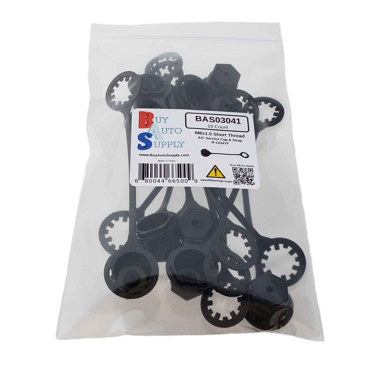 BAS03041 - 1234YF Service Cap - M8x1.0 Short Low Side - Buy Auto Supply - 10 Pack