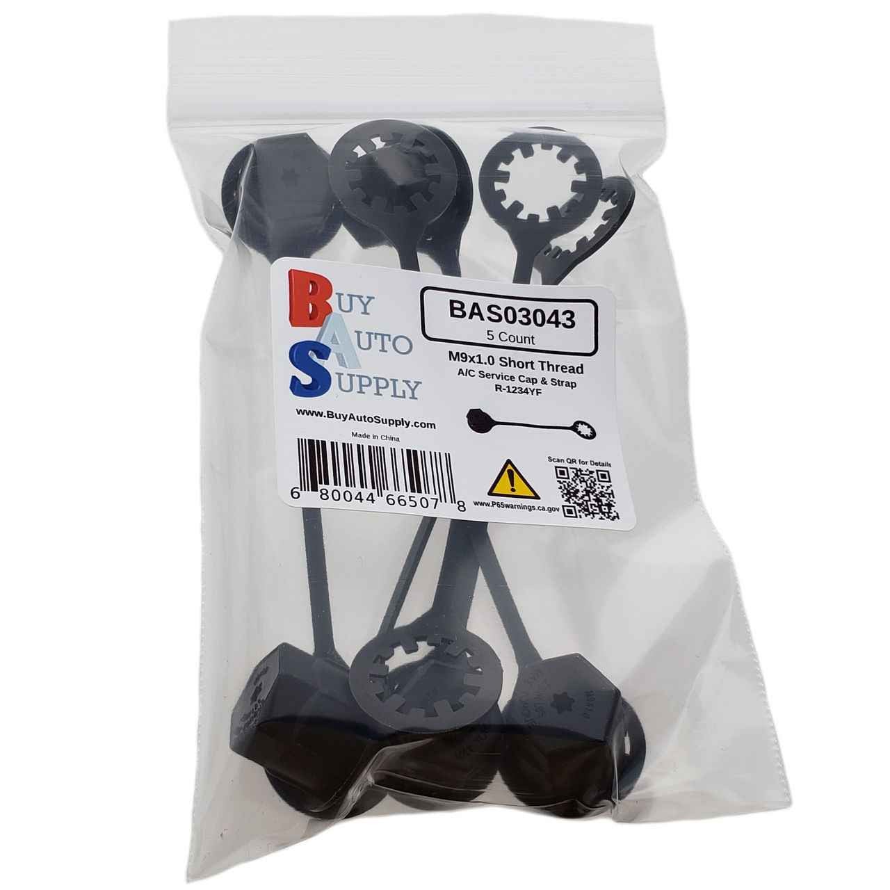 BAS03043 - 1234YF Service Cap - M9x1.0 Short Low Side - Buy Auto Supply - 5 Pack