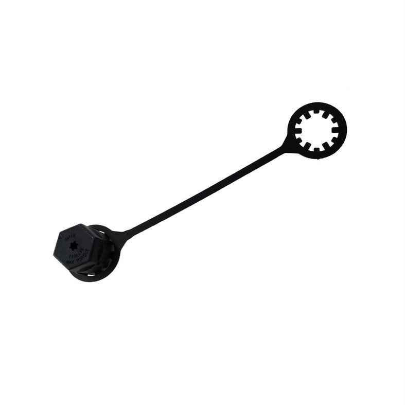 BAS03443 - R1234YF Service Port Cap with Tether M9x1.0 Short Post - Interchanges: Delco 15-34410, GM 20913206, FJC 2813T