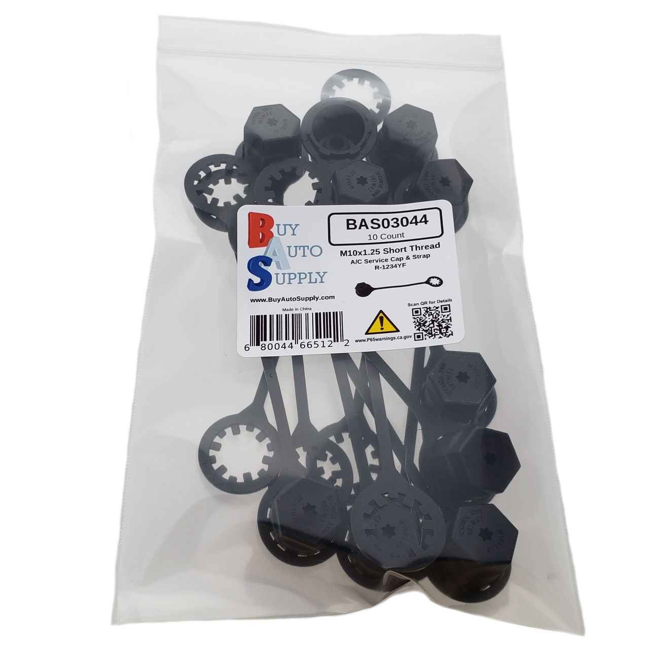 BAS03044 - 1234YF Service Cap - M10x1.25 Short High Side - Buy Auto Supply - 10 Pack