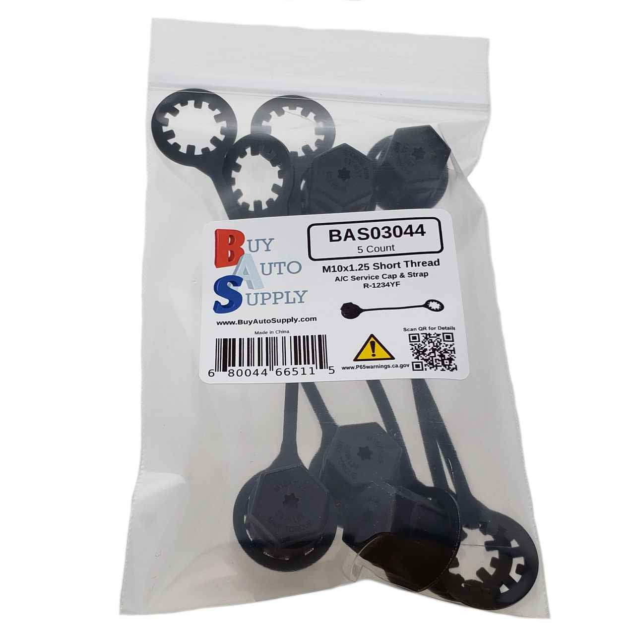 BAS03044 - 1234YF Service Cap - M10x1.25 Short High Side - Buy Auto Supply - 5 Pack