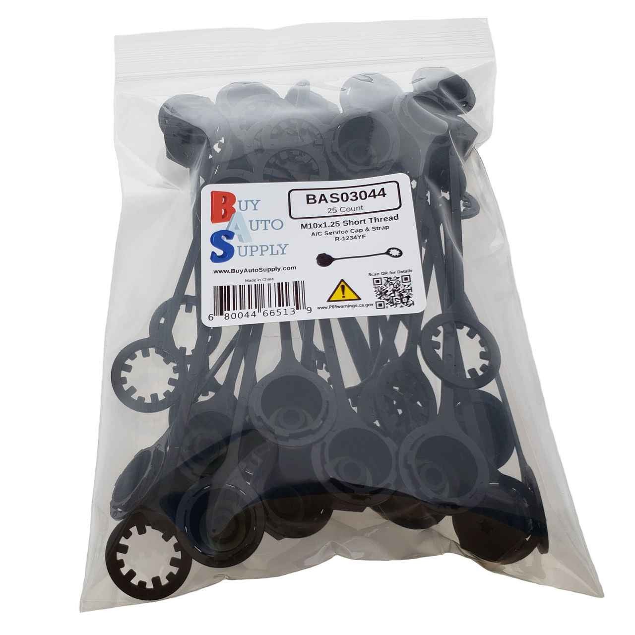 BAS03044 - 1234YF Service Cap - M10x1.25 Short High Side - Buy Auto Supply - 25 Pack