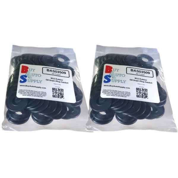 Bag of 100 Rubber Drain Plug Gasket M12