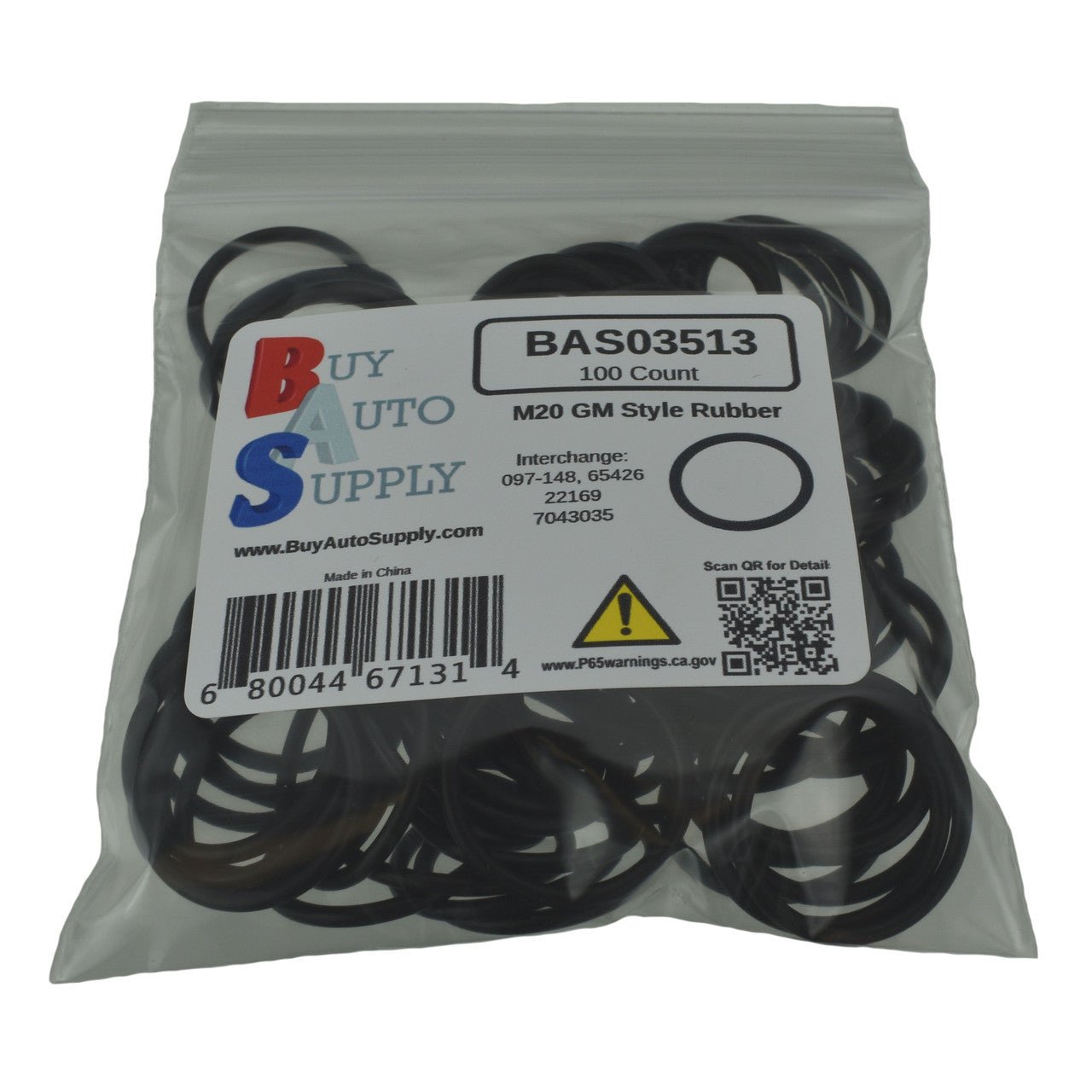 BAS03513 - GM Style Rubber Drain Plug Gasket - Replaces 55569307 - Buy Auto Supply - 100 bag
