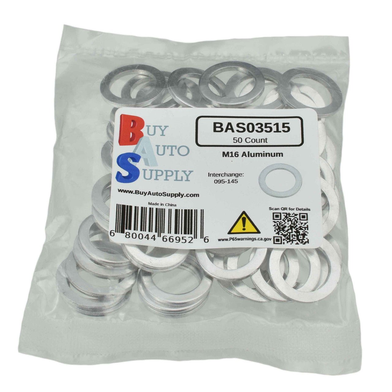 BAS03515 - M16 Aluminum Drain Plug Gasket - Buy Auto Supply